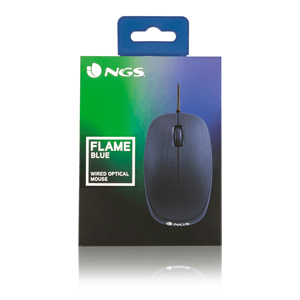 NGS raton con cable portatil azul blue flame 9.Blue
