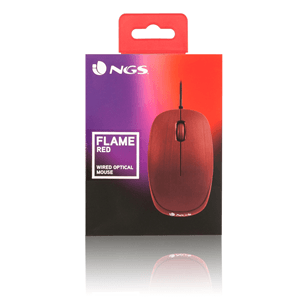 NGS raton con cable portatil rojo red flame8.red