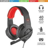 headset trust gxt 310 gaming preto