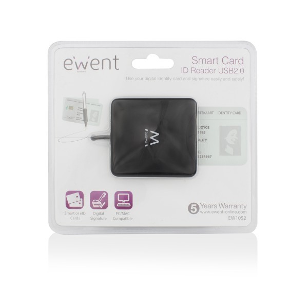 Leitor Cartão Cidadão Ewent EW1052 USB 2.0