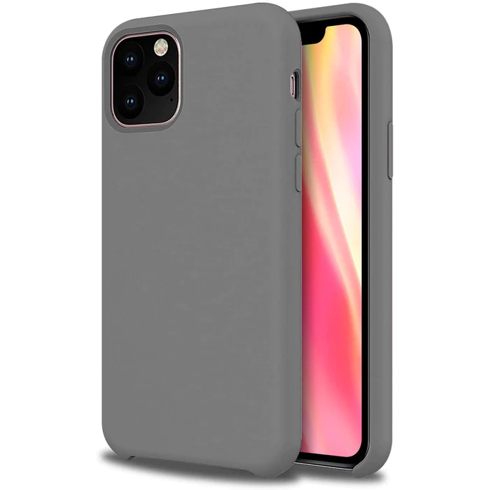 Capa de Silicone Cinza para iPhone 11 Pro