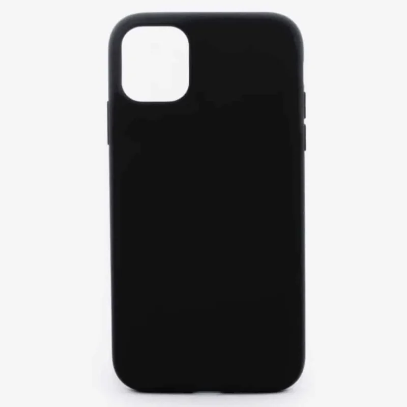 Capa de Silicone Preta para iPhone 11