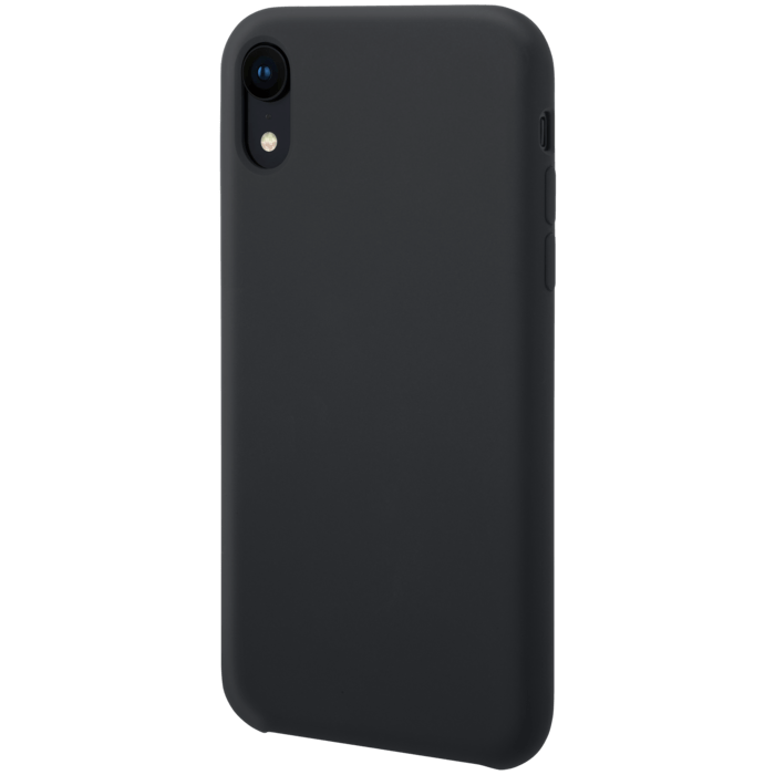 Capa de Silicone Preta iPhone XR