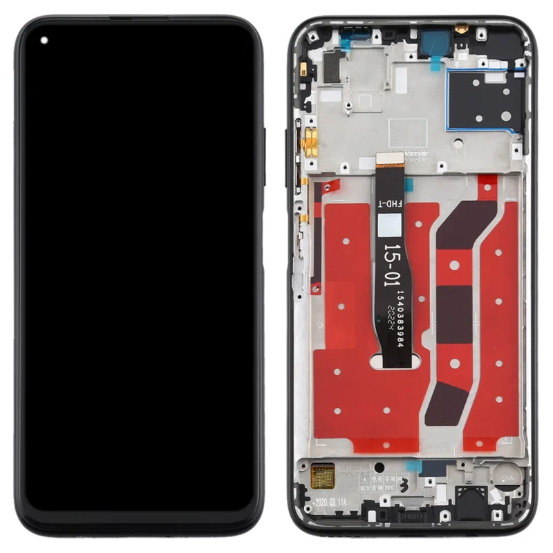 Huawei P40 Lite Display Touch e Frame Preto