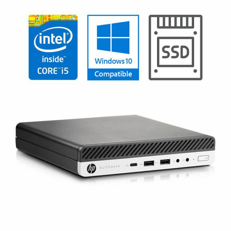 HP Elitedesk 800 G3 Mini PC i5-6400T 8GB 240GB