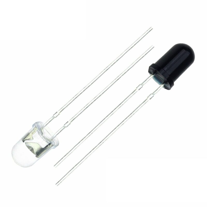 Kit Emissor e Receptor Led IR 5MM