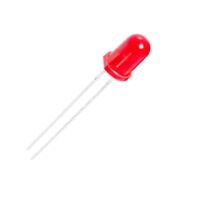 Led 5MM Difuso Vermelho