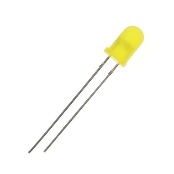 Led 5MM Difuso Amarelo