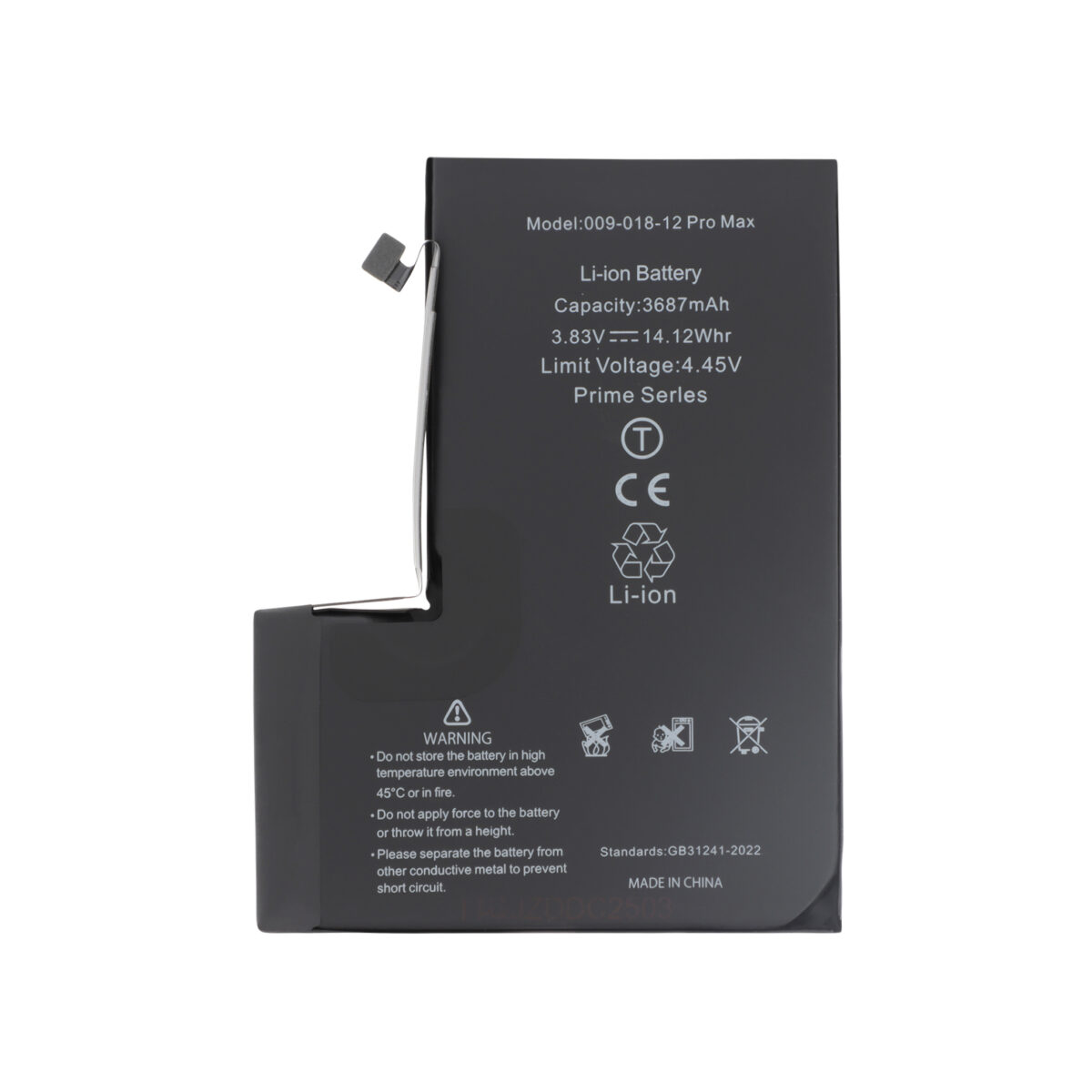 Bateria iPhone 12 Pro Max 3687mAh Prime