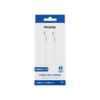Cabo de Dados FairPlay Type-C 2M 100W Branco - Image 2